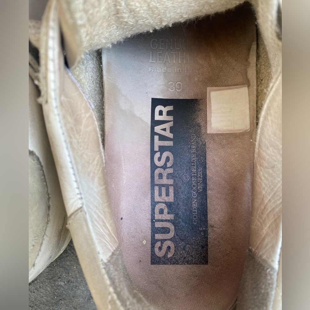 Golden Goose Superstar Mixed Leather Sneakers Sz39 - Picture 8 of 11
